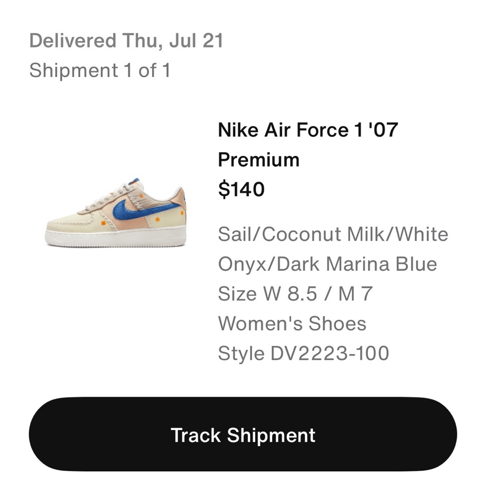 Nike Air Force 1 '07 Premium Sail Coconut Milk